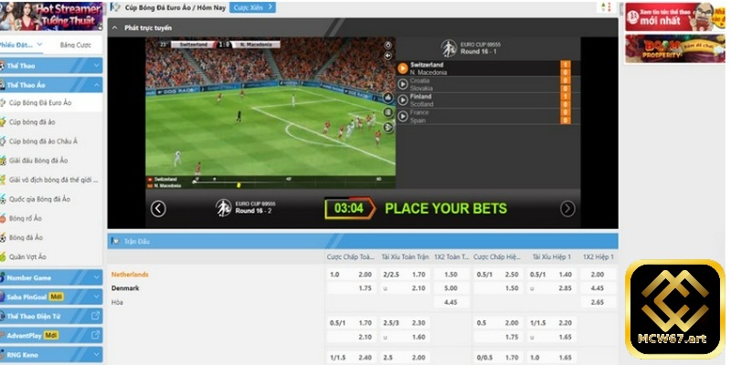 Bóng đá ảo là loại hình đặt cược thịnh hành tại nhà cái