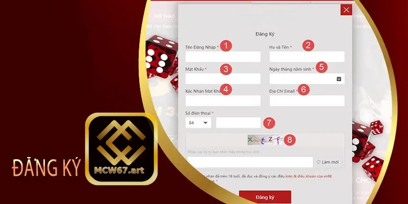 MCW67 5 Cách đăng ký tài khoản MCW67